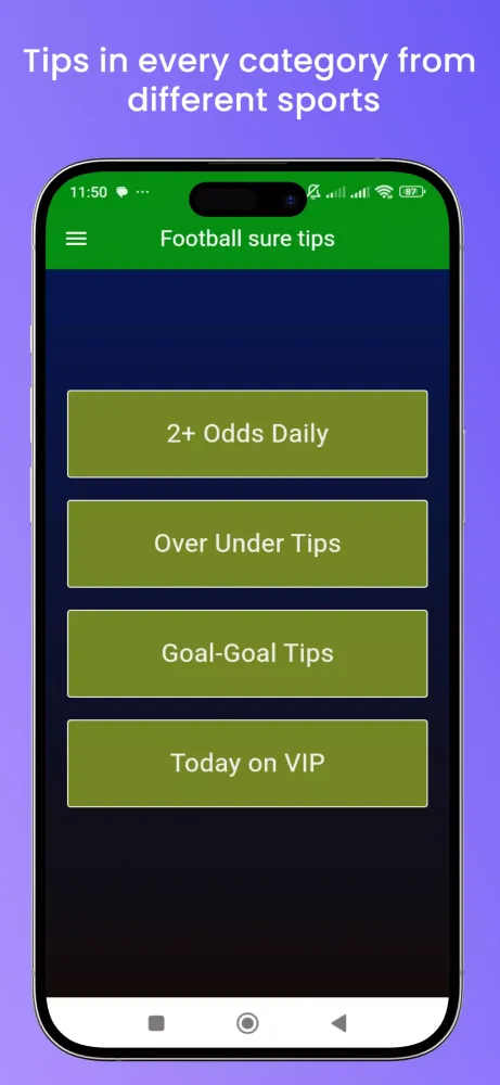 Ảnh chụp màn hình của Football Sure Tips