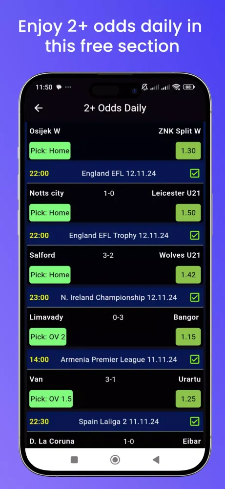 Ảnh chụp màn hình của Football Sure Tips