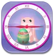 Easter Bunny Clock