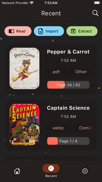 bloopworm - comic book reader Screenshots