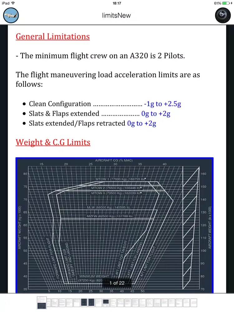 Скриншоты A320 Limits iPad 