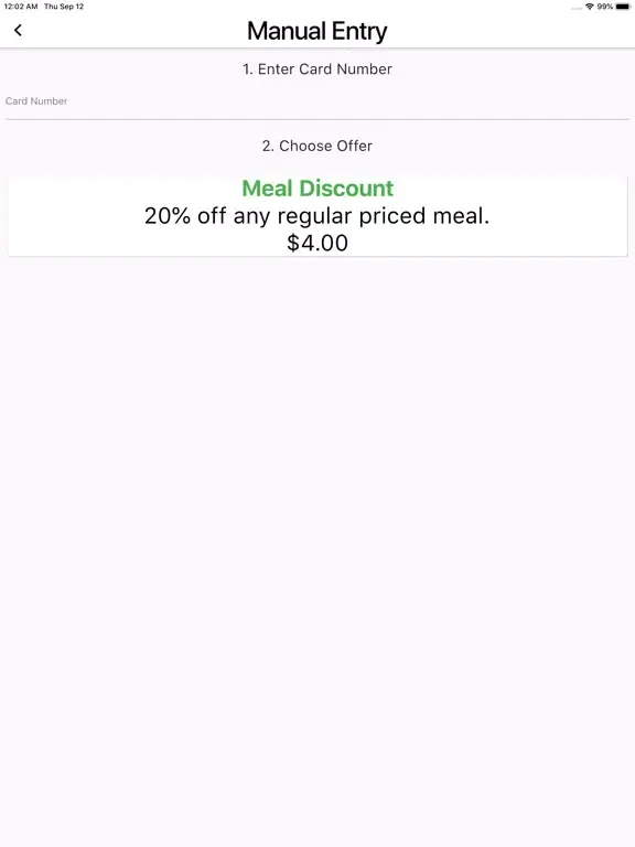 Screenshot di SSC Merchant iPad 