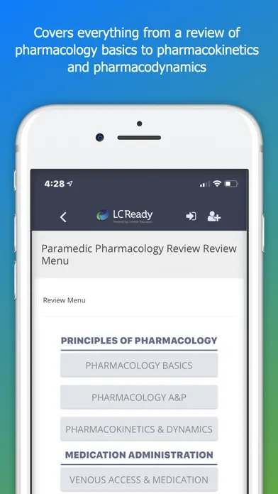 Capturas de pantalla de Paramedic Pharmacology Review