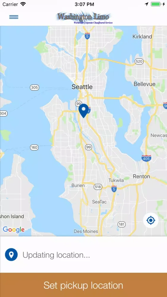 Ảnh chụp màn hình của Washington Limo Services LLC