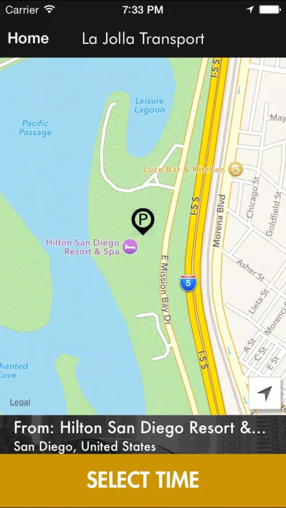 La Jolla Transport Screenshots