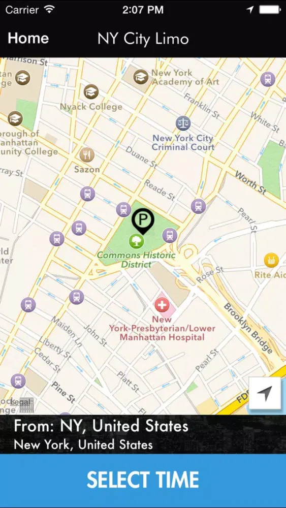 Captures d'écran de NY City Limo