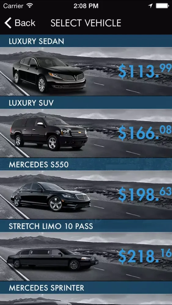 Captures d'écran de NY City Limo