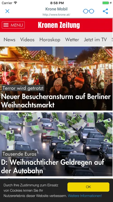 Captures d'écran de Österreichischen Zeitungen Und Zeitschriften