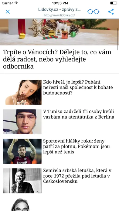NOVINY A ČASOPISY Ekran Görüntüleri