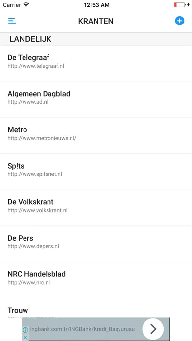 KRANTEN en TIJDSCHRIFTEN Screenshots