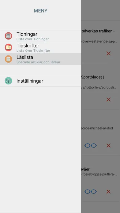 Captures d'écran de TIDNINGAR OCH TIDSKRIFTER
