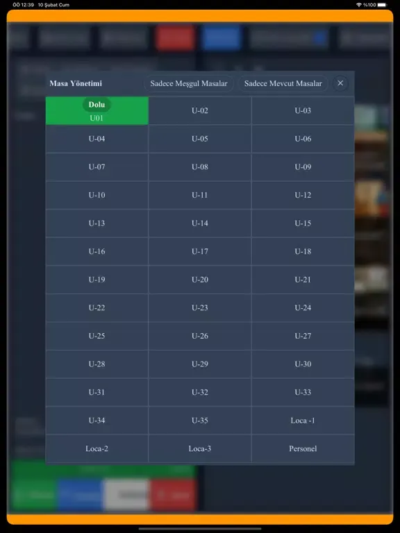 ภาพหน้าจอของ LimonPOS iPad 