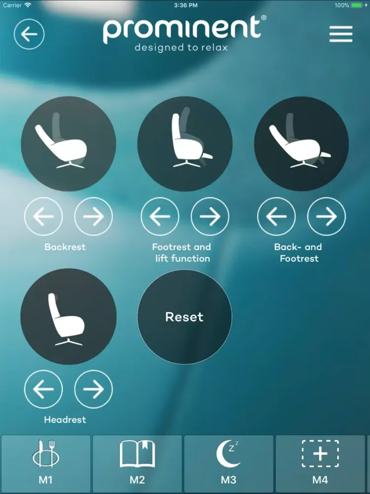 Screenshot di Prominent stoelbediening iPad 