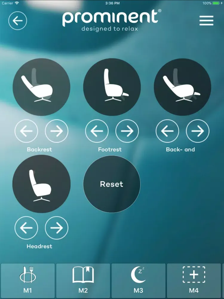 Screenshot di Prominent stoelbediening iPad 