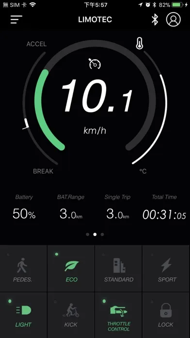 Capturas de tela do LIMOTEC EBIKE