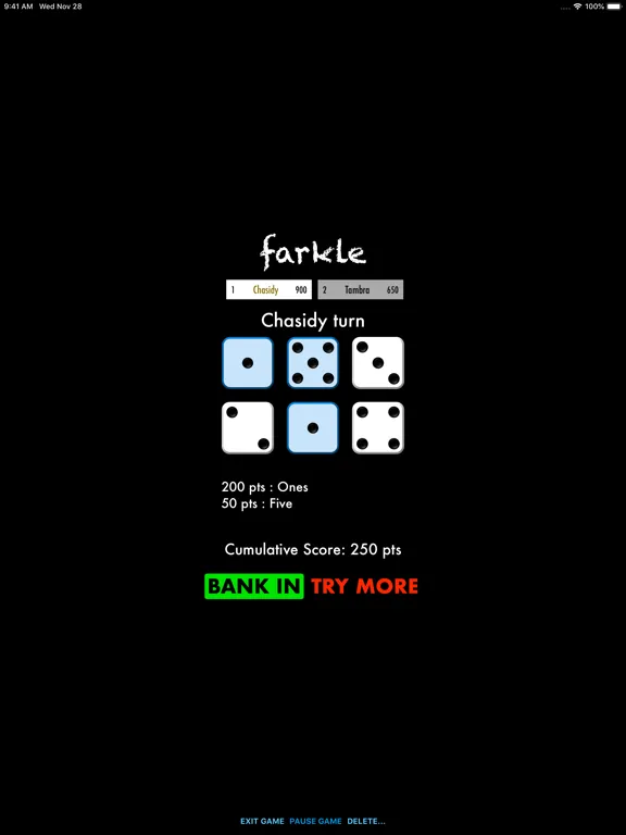 Captures d'écran de Farkle Game iPad 