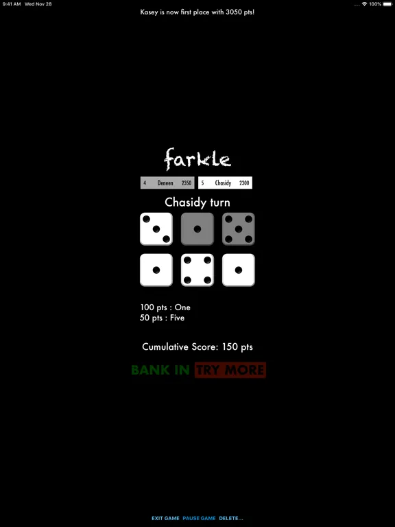 Captures d'écran de Farkle Game iPad 