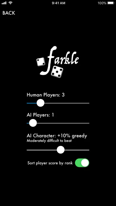 Captures d'écran de Farkle Game
