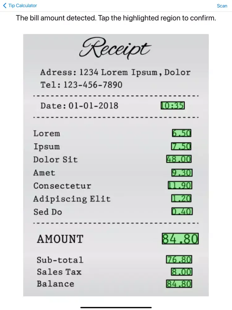 ภาพหน้าจอของ Tip Calculator + Bill Splitter iPad 
