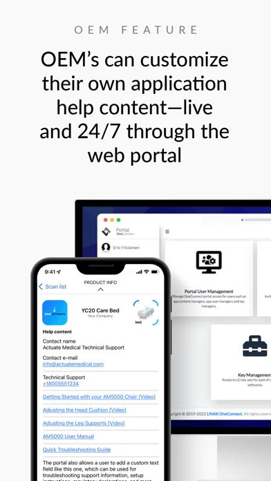 OneConnect™ by LINAK® Screenshots