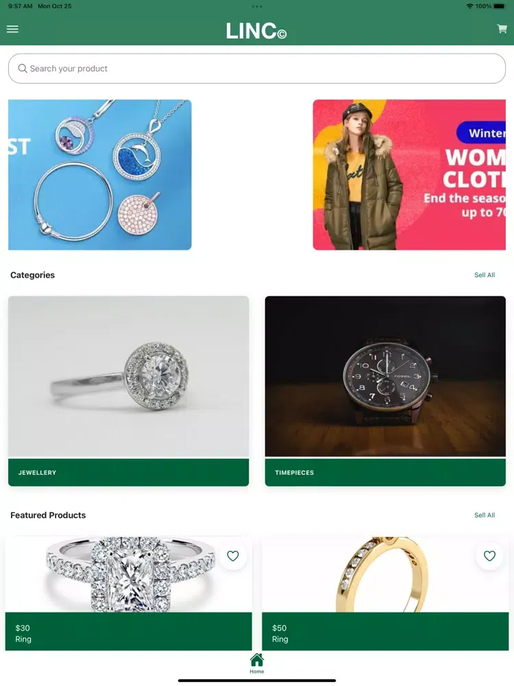 Linc Store iPad  Ekran Görüntüleri