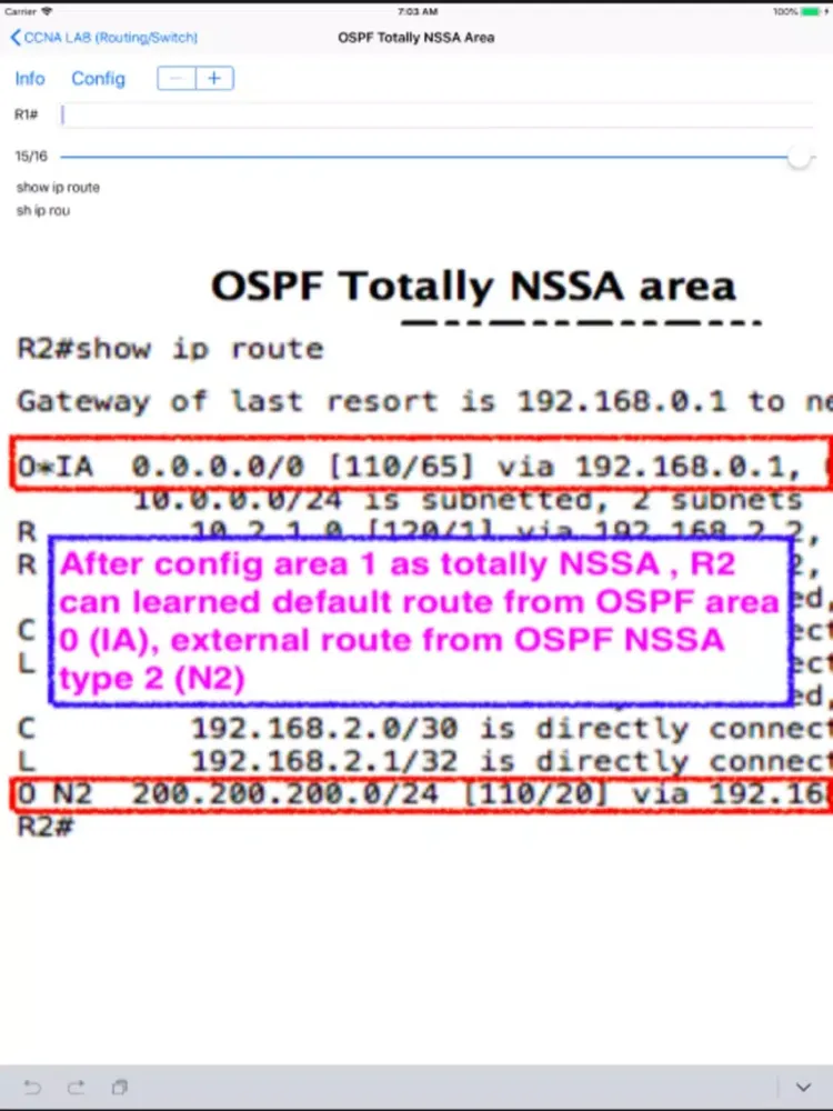 Screenshot di CCNA Routing Labs Practice iPad 