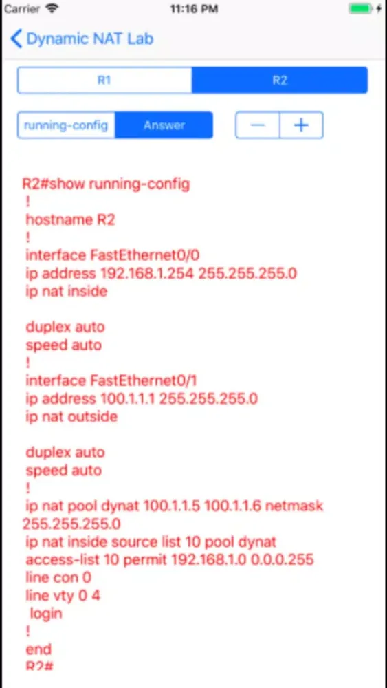 Screenshot di CCNA Routing Labs Practice