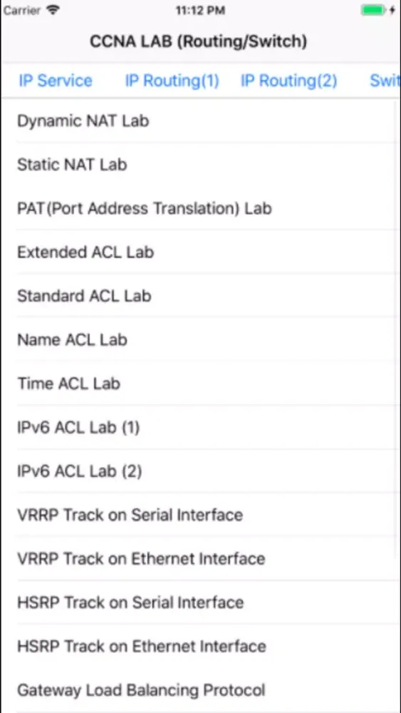 Screenshot di CCNA Routing Labs Practice