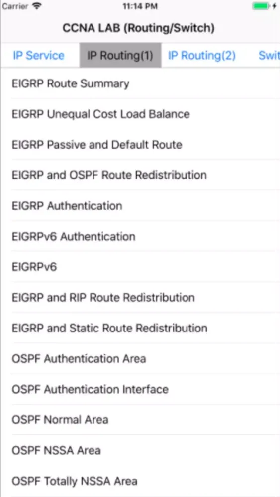 Screenshot di CCNA Routing Labs Practice