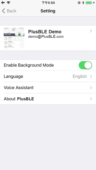 plusBLE Screenshots