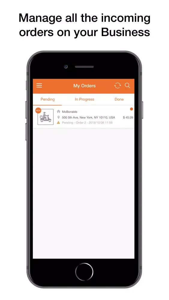 ภาพหน้าจอของ Orderoo Business