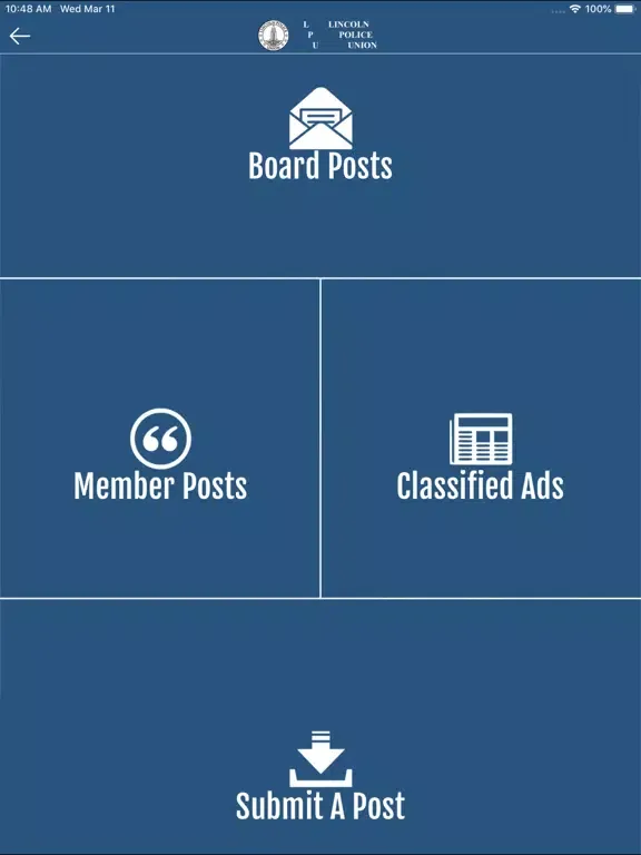Lincoln Police Union iPad 应用截图