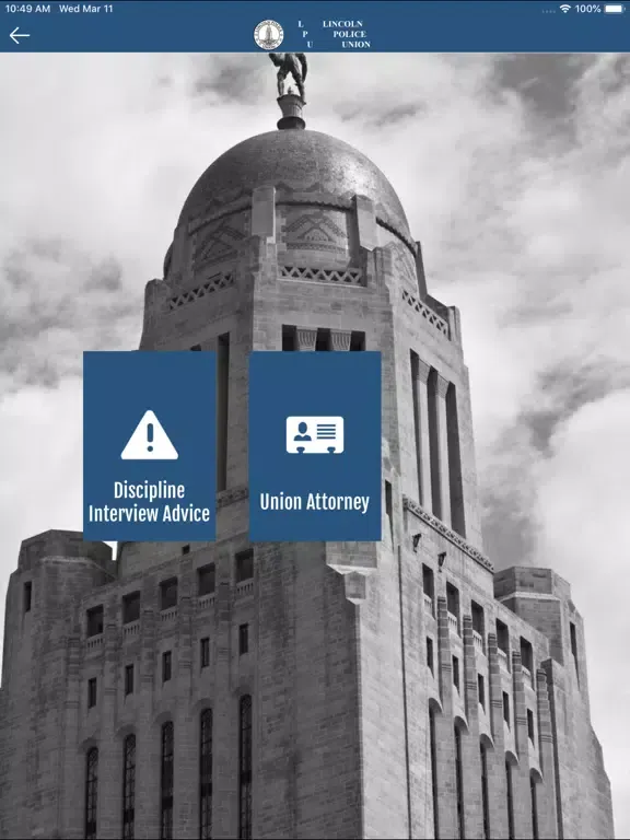 Lincoln Police Union iPad 应用截图