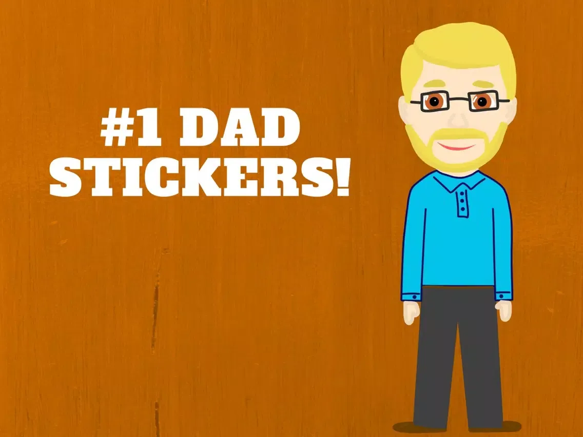 Zrzuty ekranu #1 Dad Stickers! iPad 