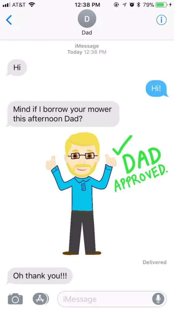 Zrzuty ekranu #1 Dad Stickers!