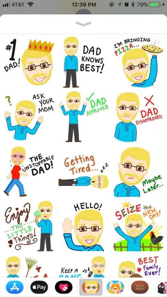 Zrzuty ekranu #1 Dad Stickers!