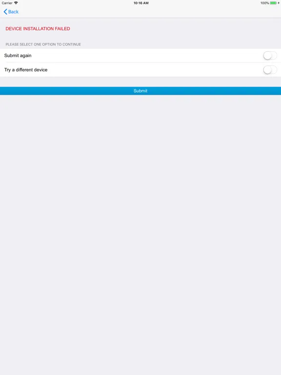 Tangkapan skrin Installation App iPad 