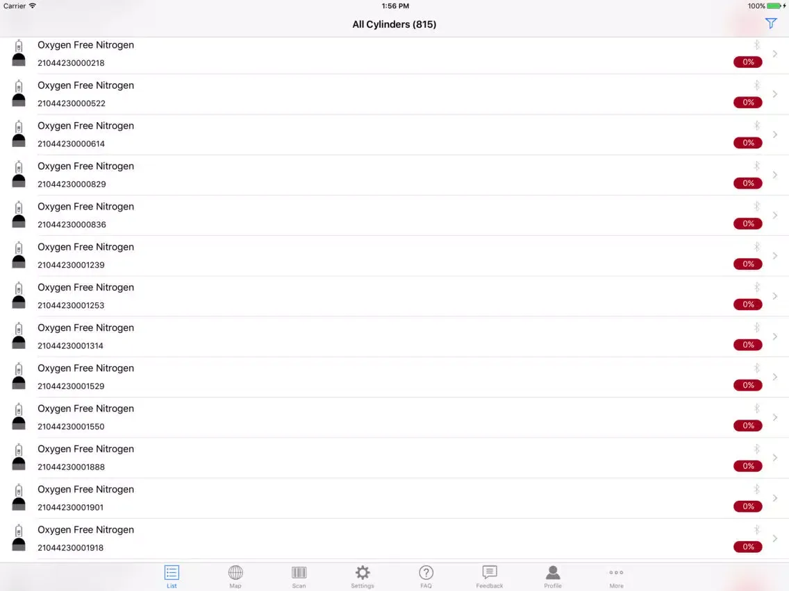 Capturas de pantalla de Digital Cylinder Services iPad 