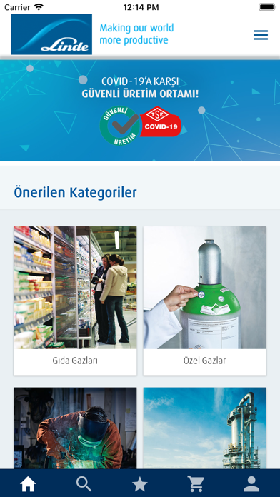 Linde Gaz eMarket سکرین شاٹس