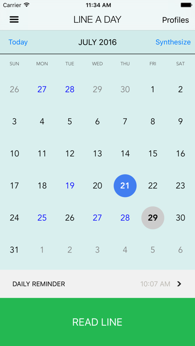 Tangkapan skrin Line A Day- Journal, Highlights, Memories