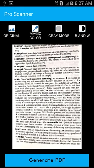 Pro Scanner Screenshots