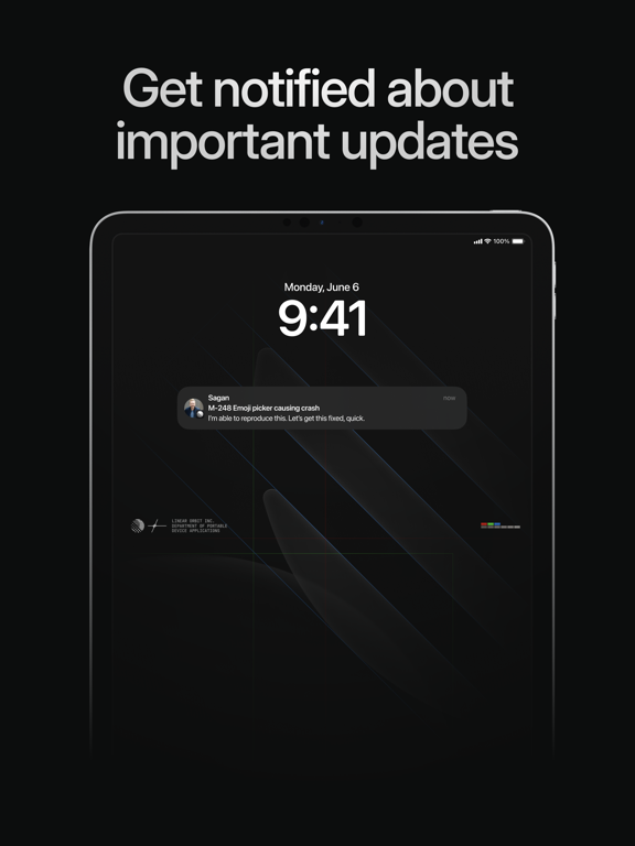 Capturas de pantalla de Linear Mobile iPad 
