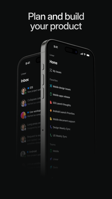 Capturas de pantalla de Linear Mobile
