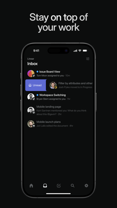 Capturas de pantalla de Linear Mobile