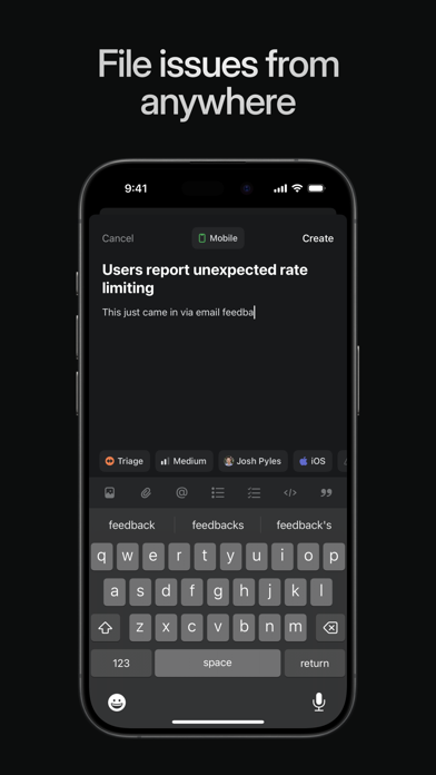 Capturas de pantalla de Linear Mobile