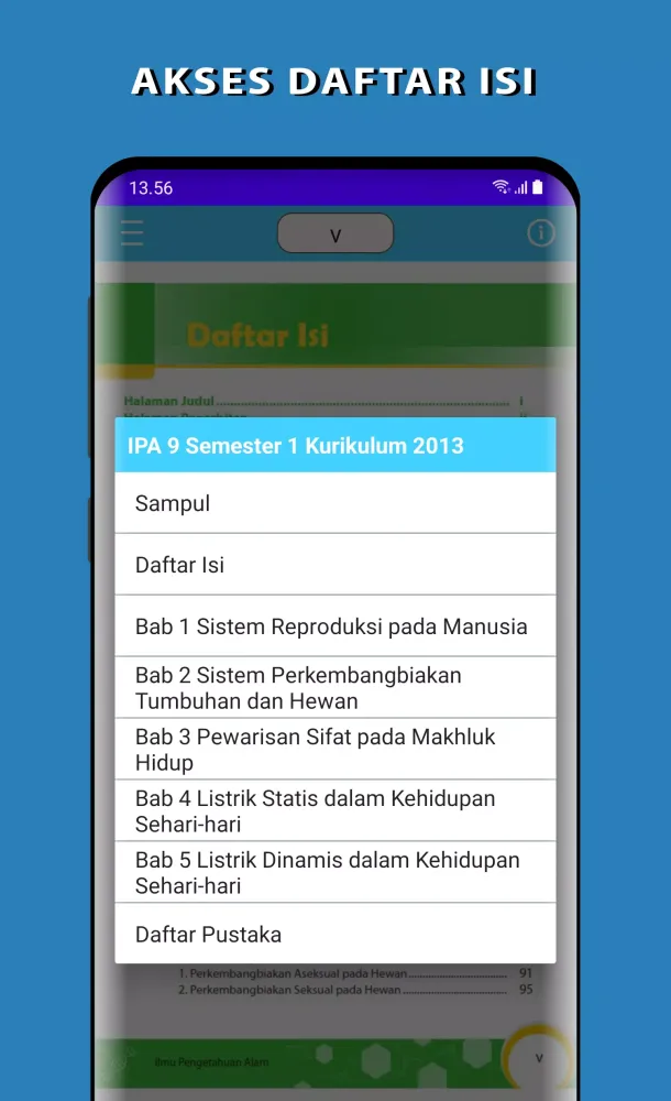 Zrzuty ekranu IPA Kelas 9 Semester 1 K13