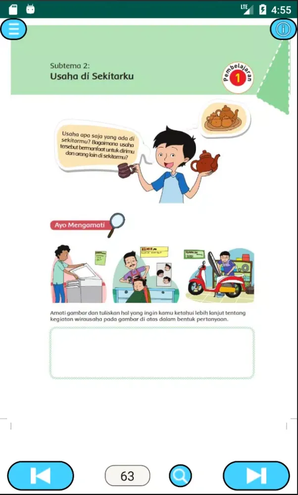 Kelas 6 Tema 5 Wirausaha Screenshots
