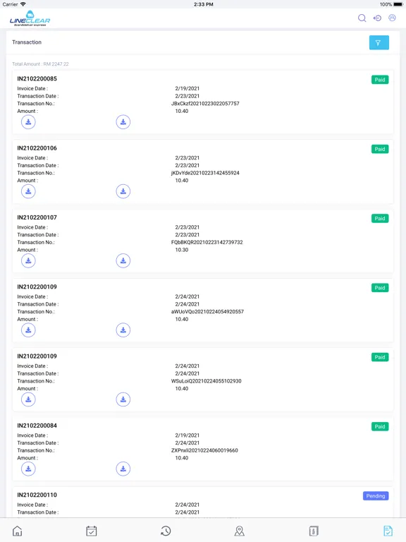 Line Clear OMS iPad  स्क्रीनशॉट
