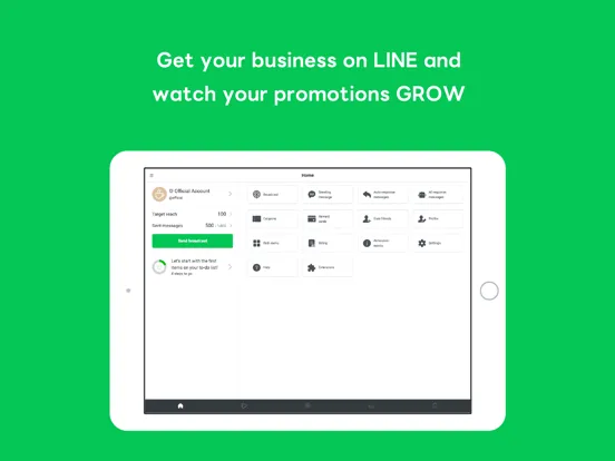 Скриншоты LINE Official Account iPad 