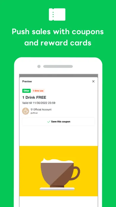 Скриншоты LINE Official Account